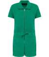 NS5002 Native Spirit Ladies Terry Towel Short Overall Malachite Green colour image